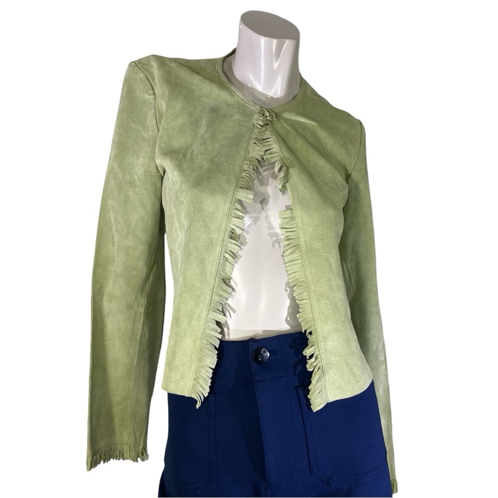 vintage J Marco fringe suede genuine leather jacket